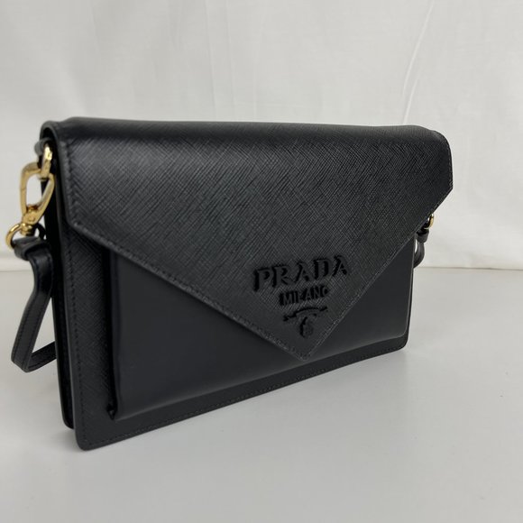 Prada Handbags - New Prada Saffiano Leather Mini Envelope Bag